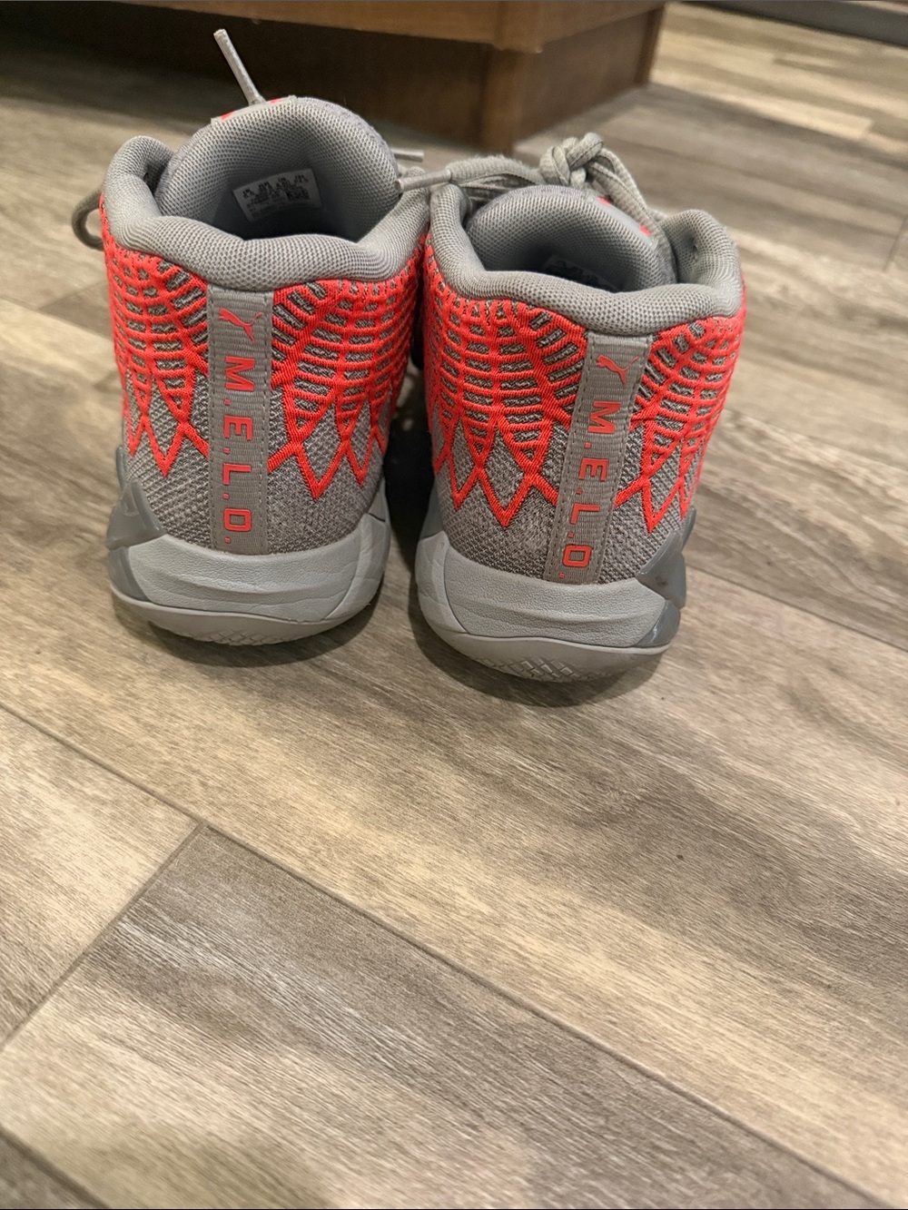 Lamelo Ball, Puma Gray and Coral Accent Sneakers (More in description)! - Picture 3 of 5